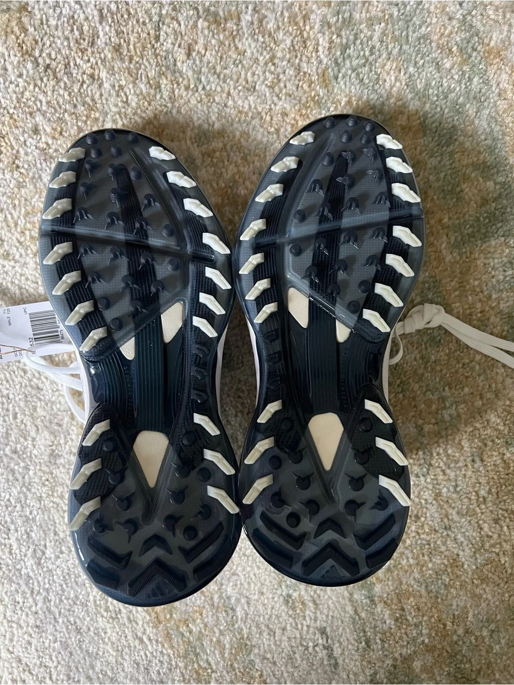 adidas White and Black Athletic Golf Shoes